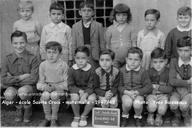 Maternelle de l'école Sainte-Croix, 1947-1948