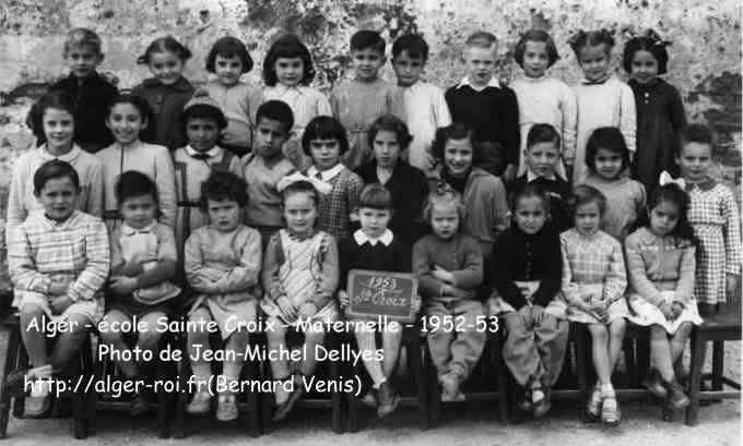 Maternelle de l'école Sainte-Croix, 1952-53