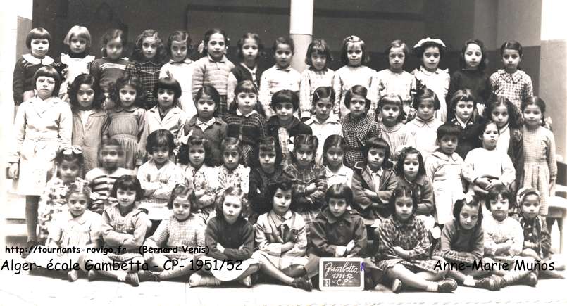 À l'école Gambetta, , les tournants Rovigo - Alger, 