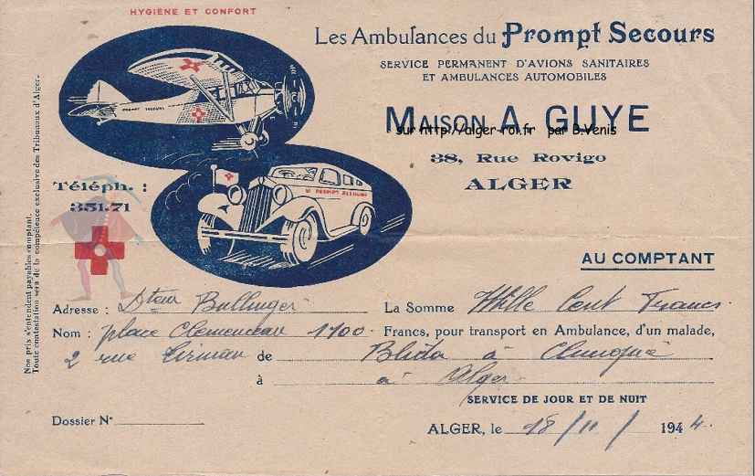 Les ambulances du prompt secours