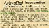 le cinéma EL-Djamal (ex Montpensier)